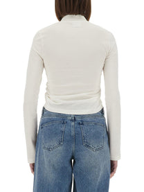 COURREGES - Courreges Cropped Polo Shirt ’Twist’ - Women’s Tops