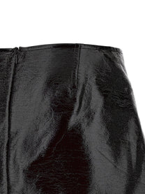 COURREGES - COURREGES - ’Fold Vinyl Mini’ skirt - Women’s Bottoms