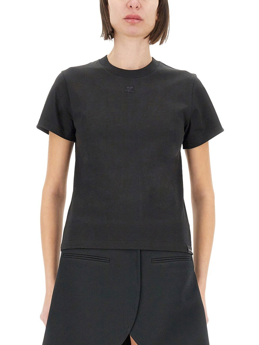 COURREGES - Cotton T Shirt - Women’s Tops