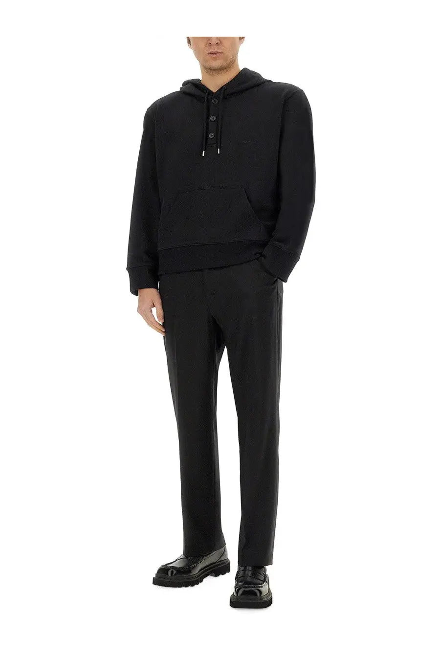 courrèges Men's Hoodie Black, view 2