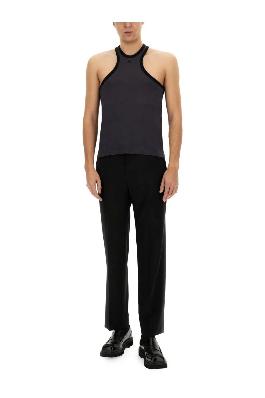 courrèges Men's Top Scuba Black, view 2