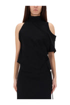 courrèges Women's Asymmetrical Shirt Black