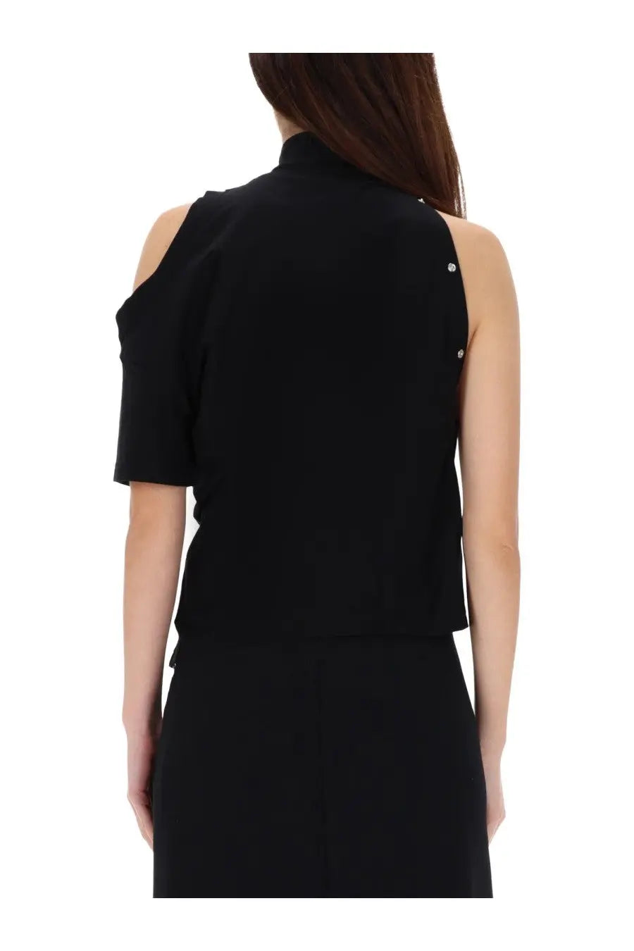 courrèges Women's Asymmetrical Shirt Black, view 3