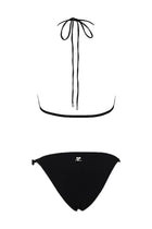 courrèges Women's Bikini Buckle Swimsuit Black, view 2