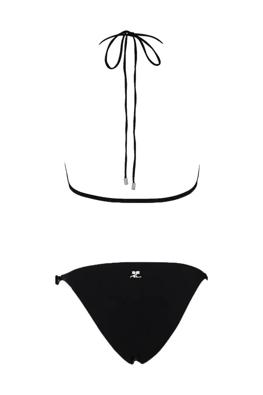 courrèges Women's Bikini Buckle Swimsuit Black, view 2