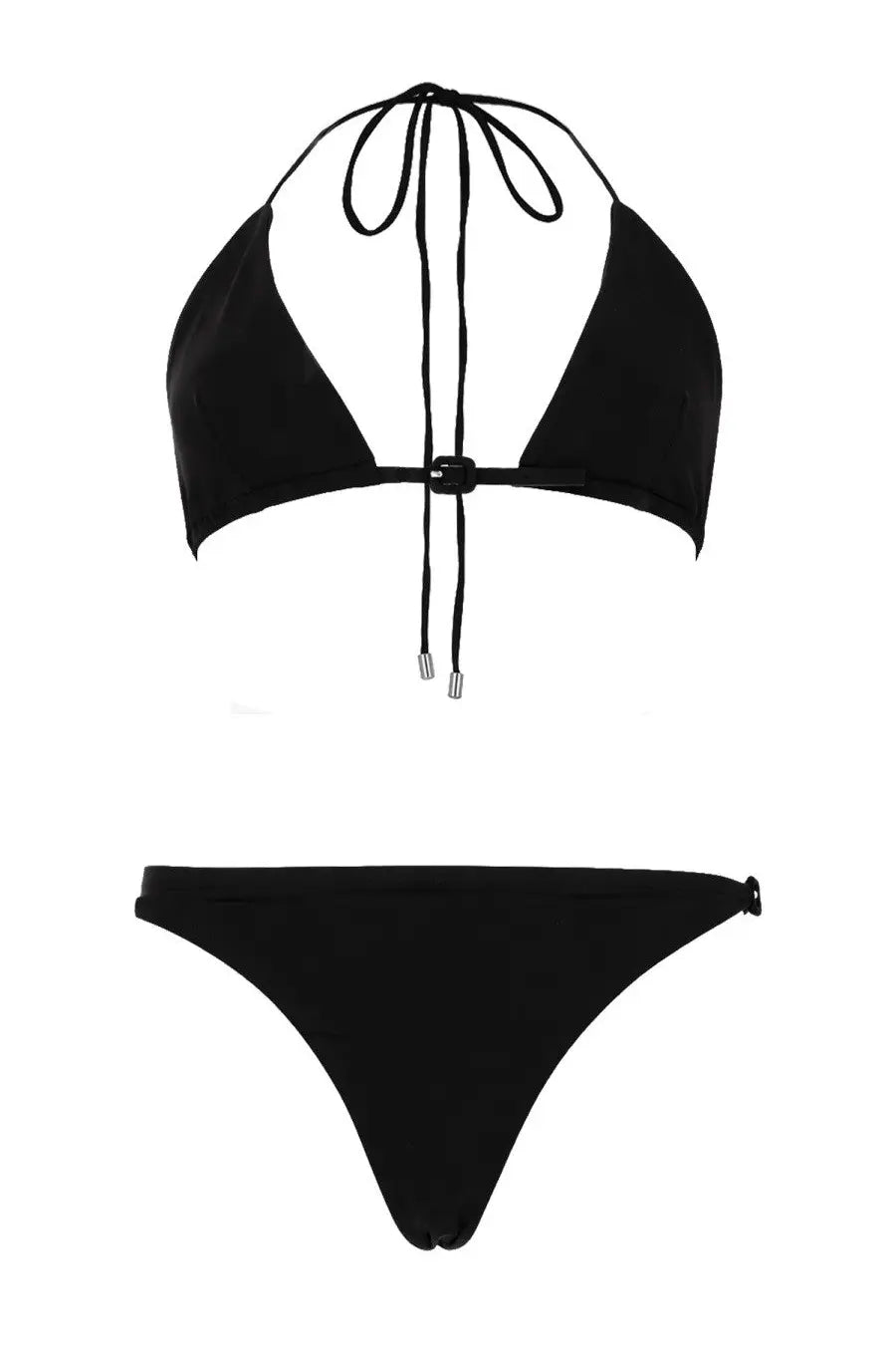 courrèges Women's Bikini Buckle Swimsuit Black