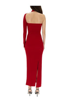 courrèges Women's Draped One Shoulder Dress Red, view 4