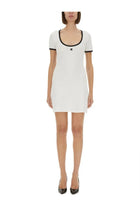 courrèges Women's Holistic Contrast Mini Dress White