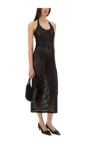 courrèges Women's Holistic Long Dress Black, view 2