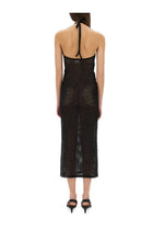 courrèges Women's Holistic Long Dress Black, view 3
