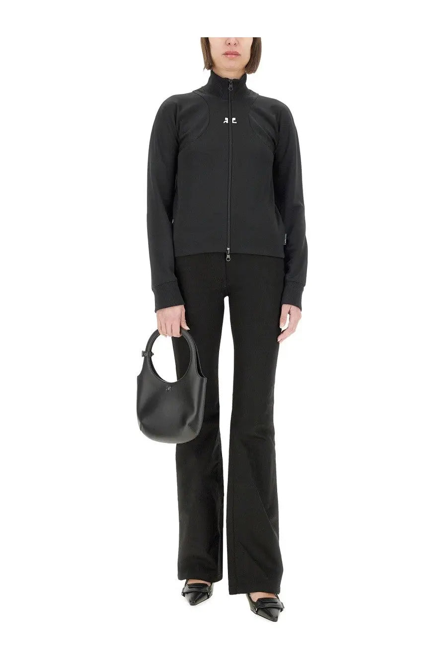 courrèges Women's Interlock Scuba Jacket Black, view 2