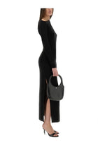 courrèges Women's Long One Shoulder Dress Black, view 2