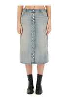 courrèges Women's Midi Skirt Blue