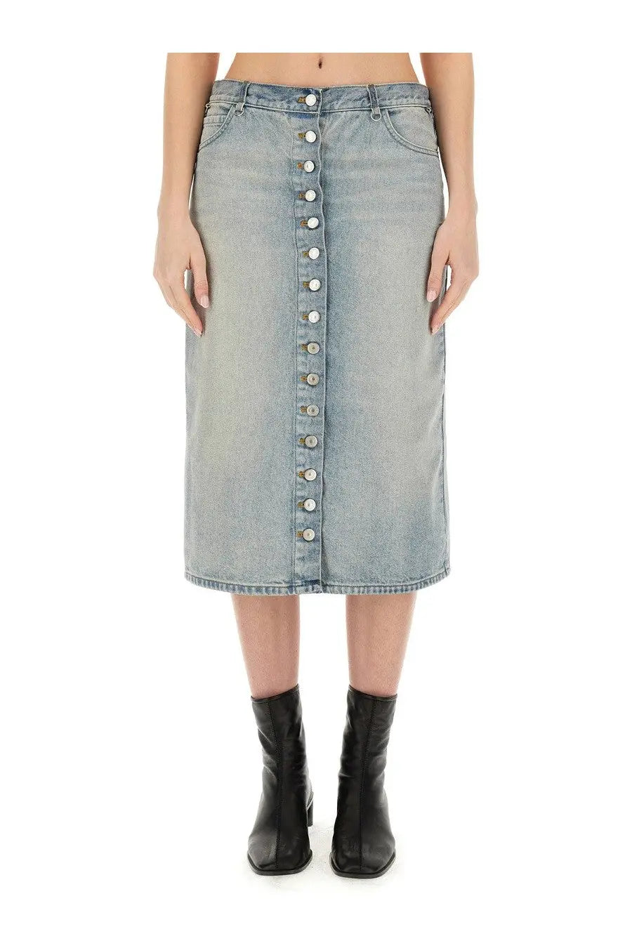 courrèges Women's Midi Skirt Blue