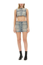 courrèges Women's Mini Skirt Blue, view 2