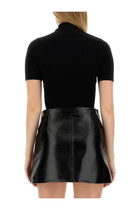 courrèges Women's Reedition Knitted Shirt Black, view 3