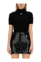 courrèges Women's Reedition Knitted Shirt Black