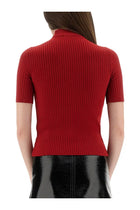 courrèges Women's Reedition Knitted Shirt Red, view 3