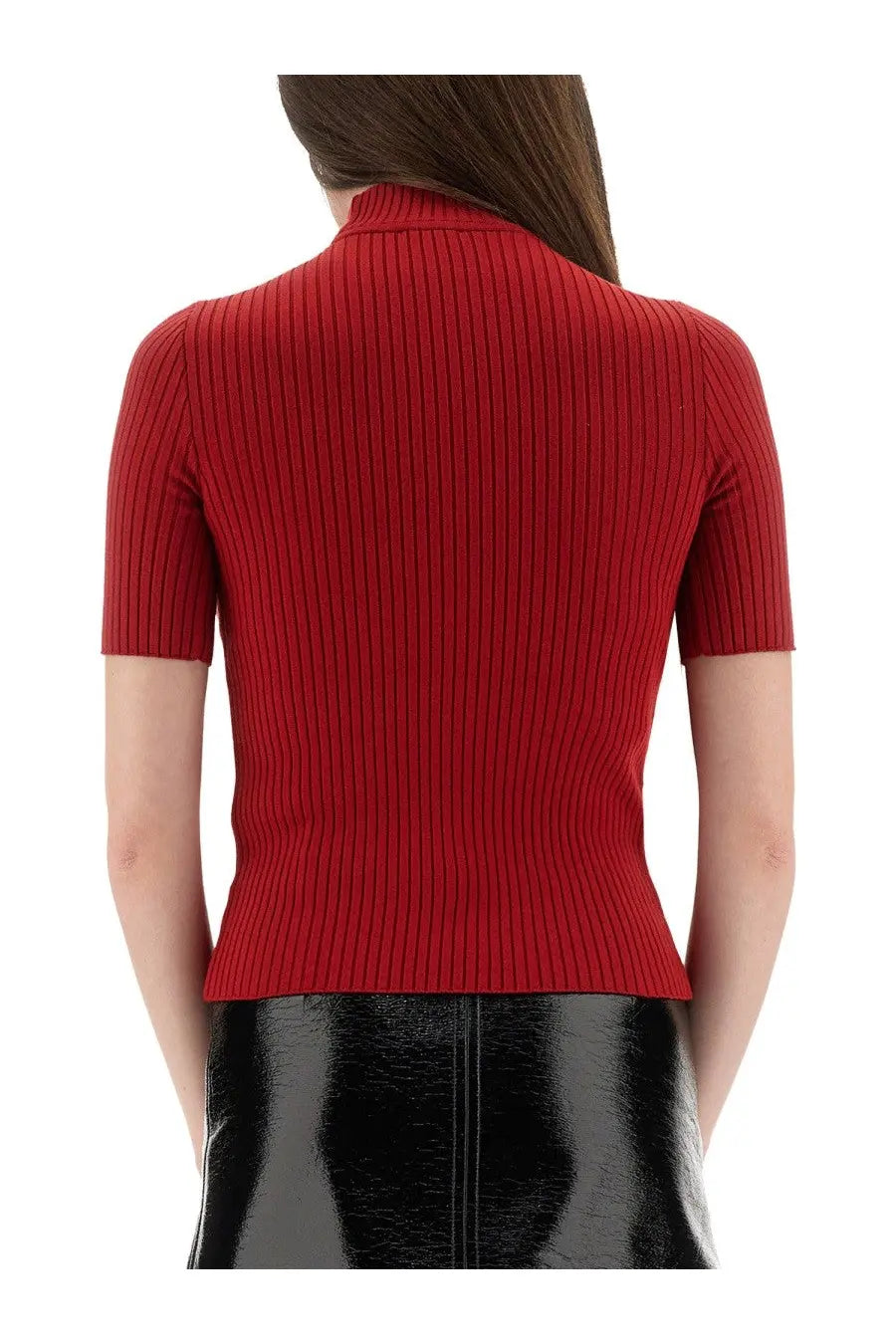 courrèges Women's Reedition Knitted Shirt Red, view 3