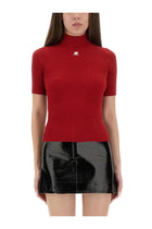 courrèges Women's Reedition Knitted Shirt Red