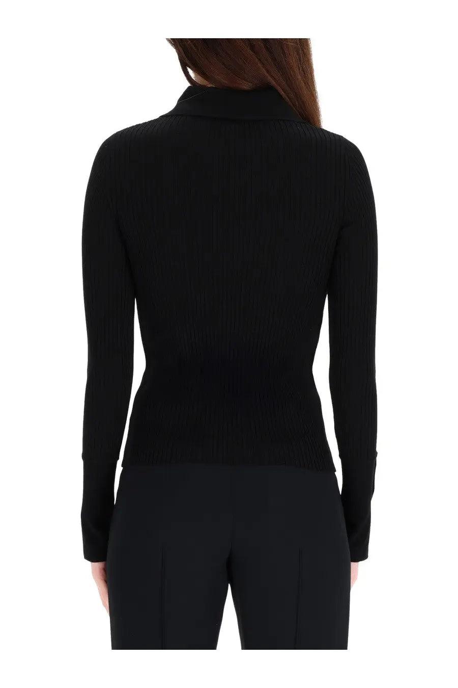 courrèges Women's Ribbed Polos Black, view 3