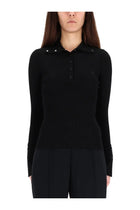 courrèges Women's Ribbed Polos Black