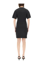 courrèges Women's Short Cotton Dress Black, view 3