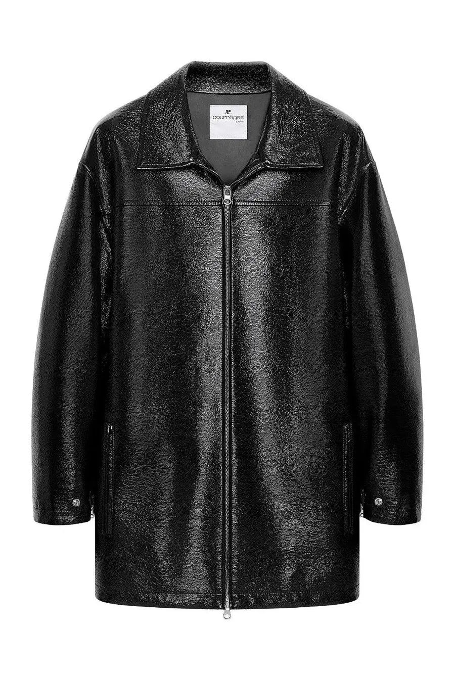 courrèges Women's Vinyl Jacket Black