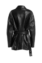 courrèges Women's Vinyl Jacket Black, view 2