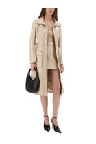 courrèges Women's Vinyl Mini Skirt Reedition Beige, view 2