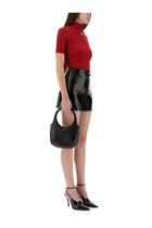 courrèges Women's Vinyl Mini Skirt Reedition Black, view 2