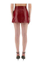 courrèges Women's Vinyl Mini Skirt Reedition Red, view 3