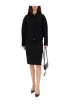 courrèges Women's Wool Bomber Jacket Black, view 2