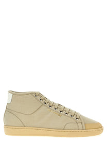 Saint Laurent Court Classic Sneakers Beige