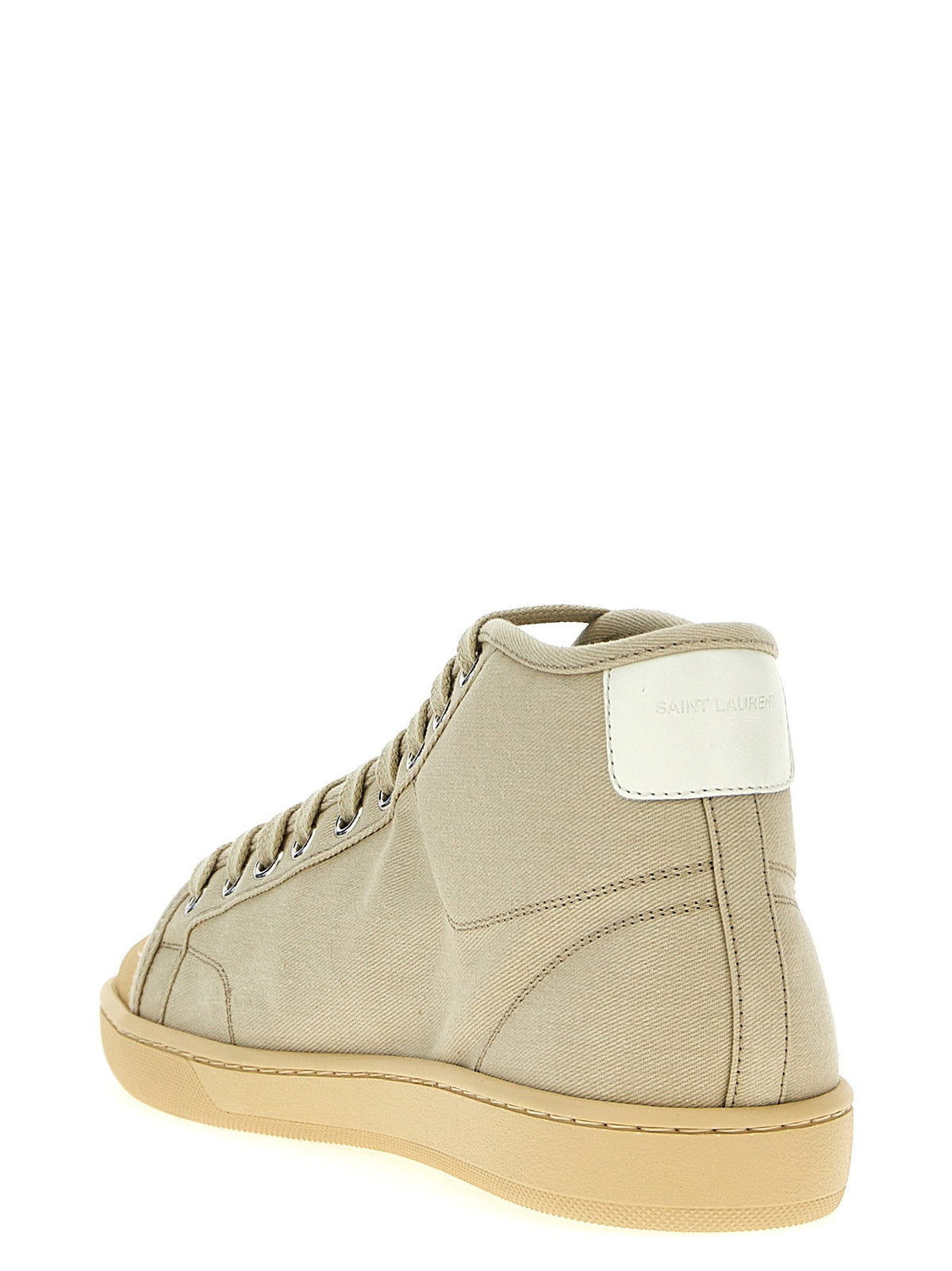 Saint Laurent Court Classic Sneakers Beige, view 3