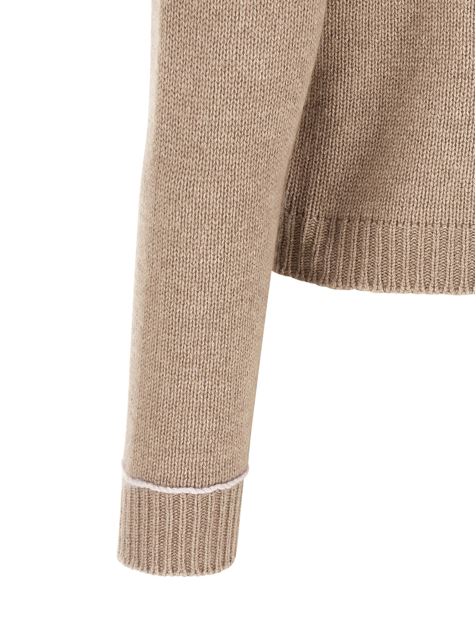 Fabiana Filippi Covered Buttons Cardigan Beige