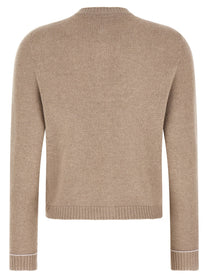 Fabiana Filippi Covered Buttons Cardigan Beige