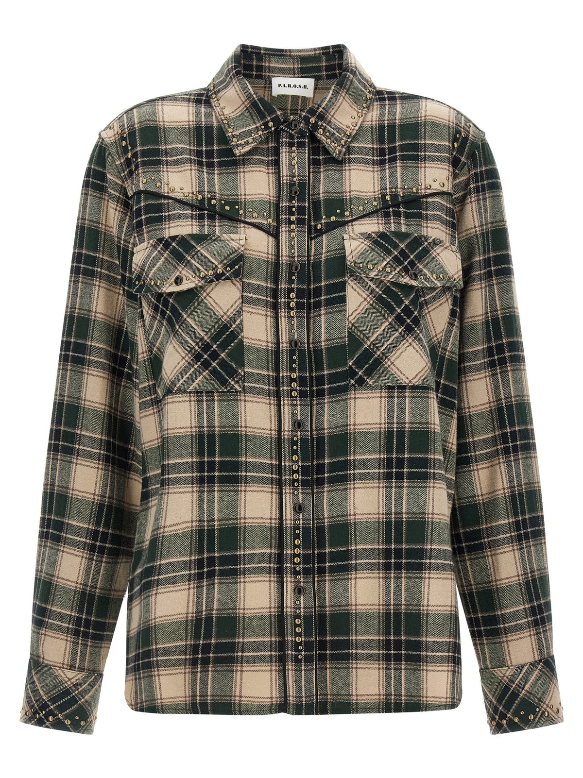 Parosh Cowboy Shirt Green