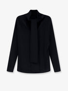 Toteme Women's Cowl Neck Viscose Shirt Black