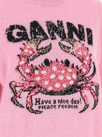 Ganni Crab Sweater Blue
