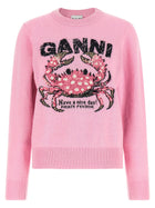 Ganni Crab Sweater Blue