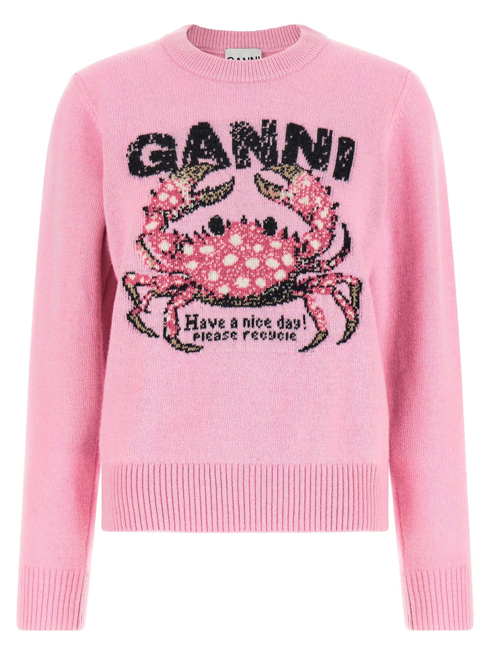 Ganni Crab Sweater Blue