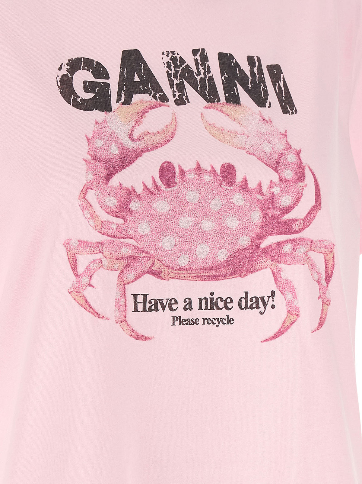 Ganni Crab Shirt Blue, view 4