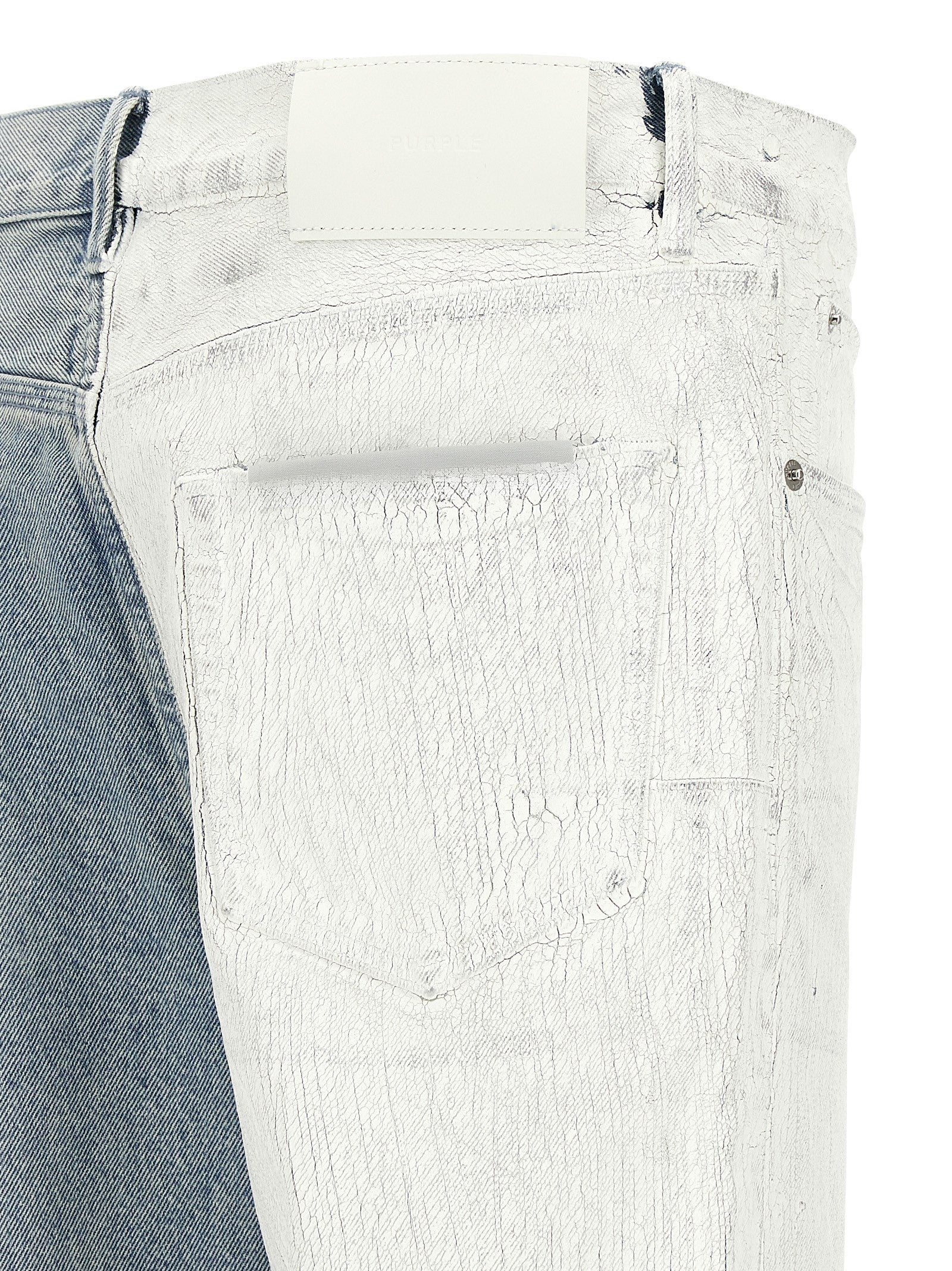 PURPLE BRAND Crackle Silver Jeans Blue