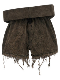 Rick Owens Crater Shorts Grey