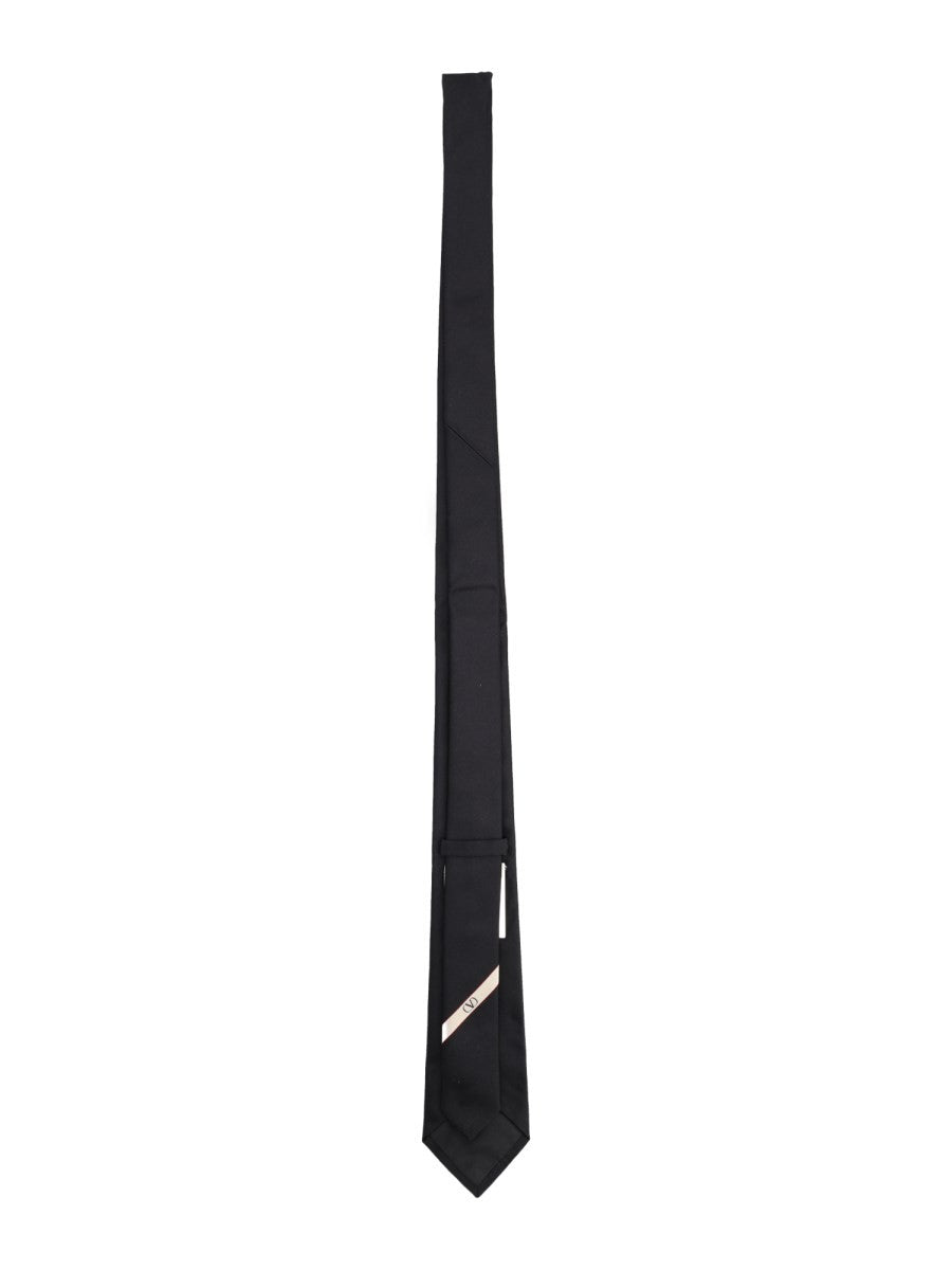 Valentino Men's Cravatta Con Black