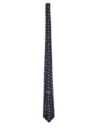 Saint Laurent Men's Jacquard Silk Tie Blue, view 2