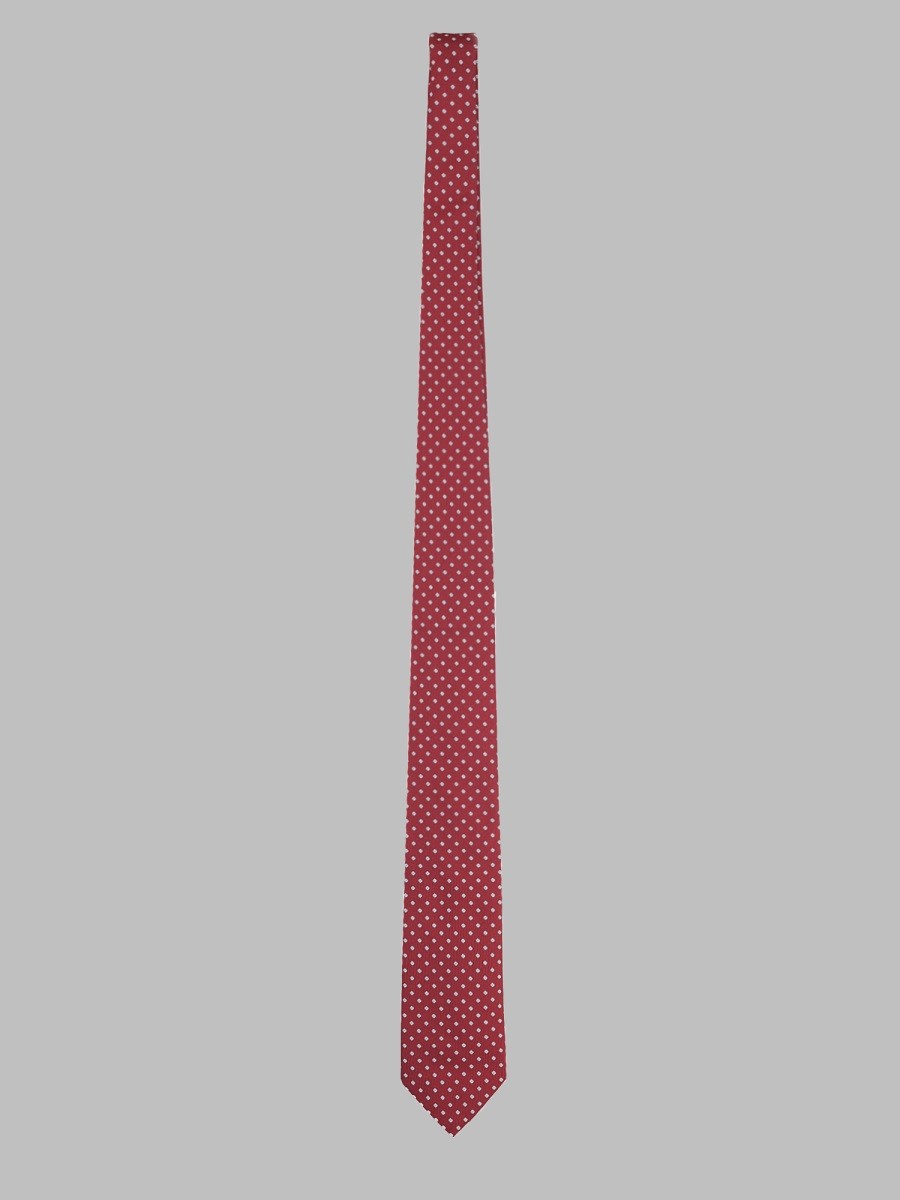 BOSS Men's Cravatta in Misto Seta Red