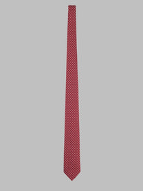 BOSS Men's Cravatta in Misto Seta Red