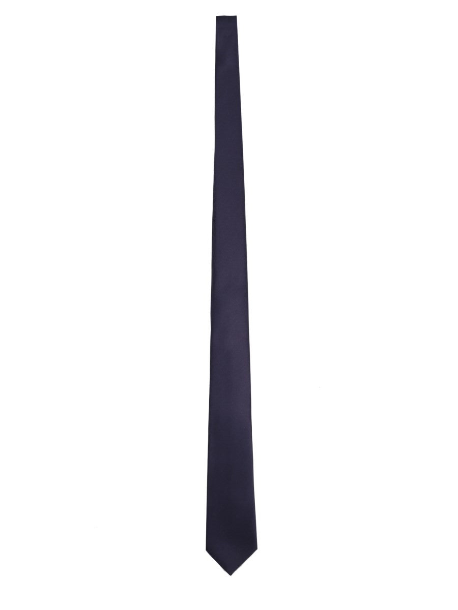 Saint Laurent Men's Cravatta in Satin Blue